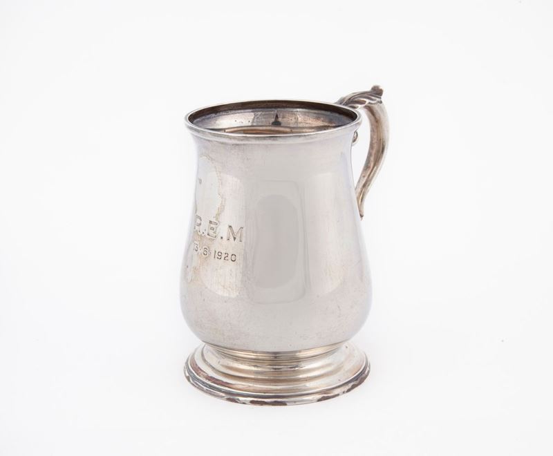 Piccolo Boccale in Argento, Sheffield 1919, Argentieri Hatkin Brothers