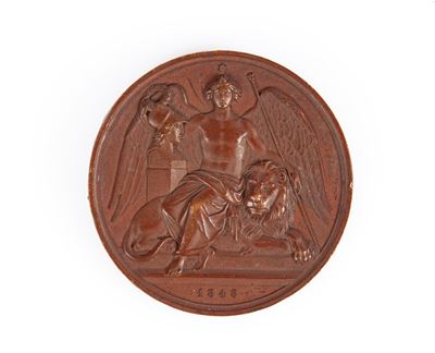Carl Friedrich Voigt - Medaglia in Bronzo 1848 Ludovico i Re di Baviera