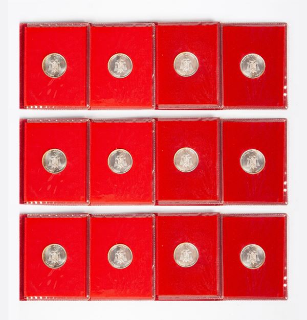 Lotto 12 monete da 500 Lire Città del Vaticano: 11 monete Sede Vacante Settembre 1978; 1 moneta Sede Vacante 1963  - Asta Numismatica: Monete, Medaglie e Carta Moneta - Casa d'Aste Arcadia