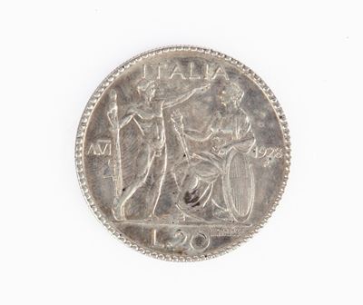 20 Lire Vittorio Emanuele III 1928 a.VI Regno D'italia