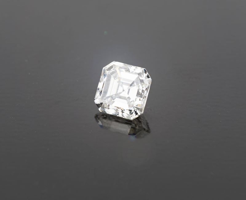 Raro Diamante Taglio Asscher Ct. 5,02