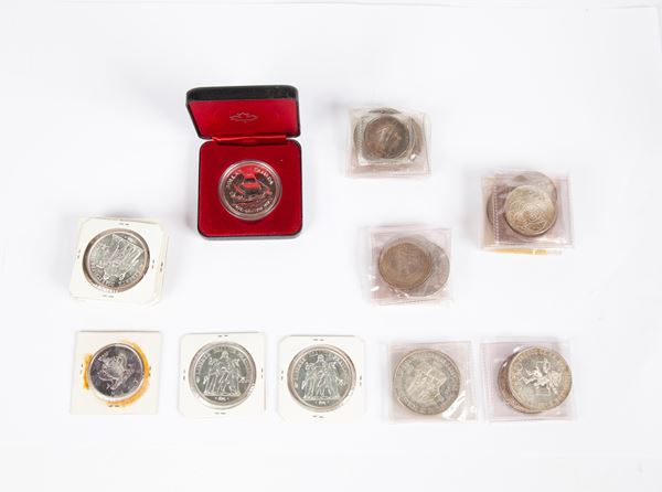 Lotto 31 monete d'argento XX secolo
