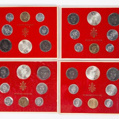 Lotto 4 Serie Complete Anno IX, X, XI e XIII Paolo Vi Città del Vaticano