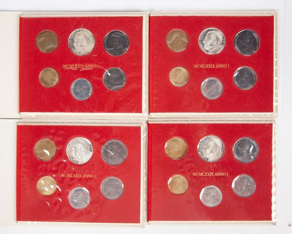 Lotto 4 serie 1979 Anno I Giovanni Paolo II Città del Vaticano 