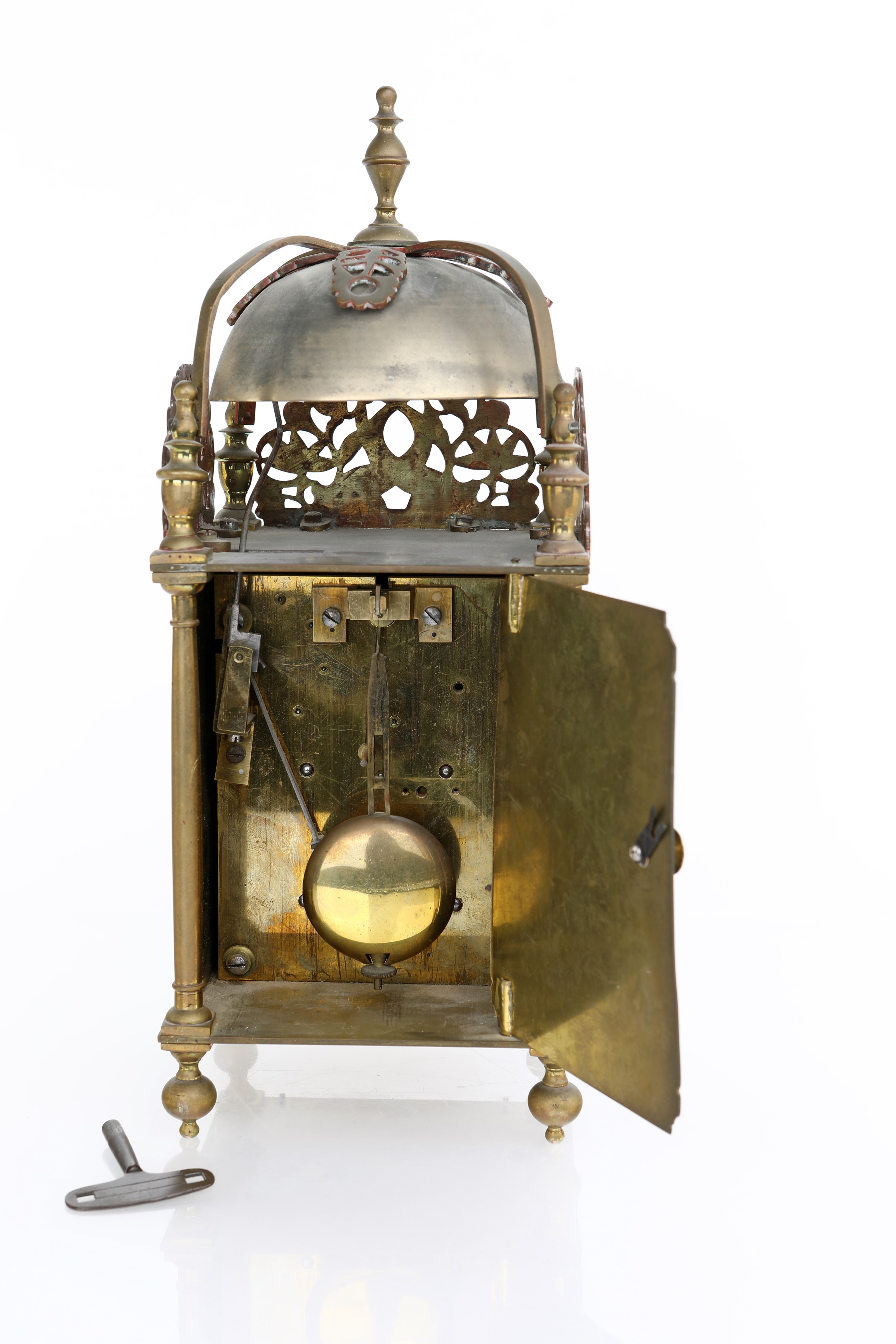 Replica di Orologio a lanterna in ottone con suoneria ad ore al passaggio su campana