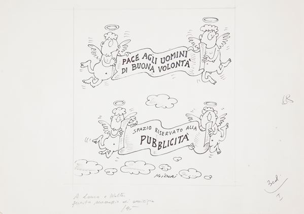 Gianni Isidori - Vignetta - Pace agli uomini di Buona Volontà / Spazio riservato alla pubblicità