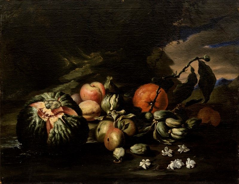 Pittore del XVII Secolo - Natura Morta con Frutti