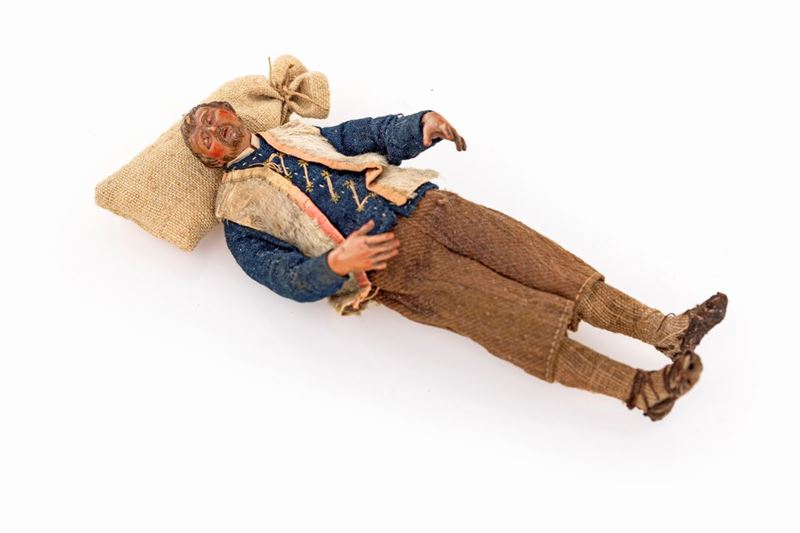 Pastore Dormiente (benino) con Sacco di Juta