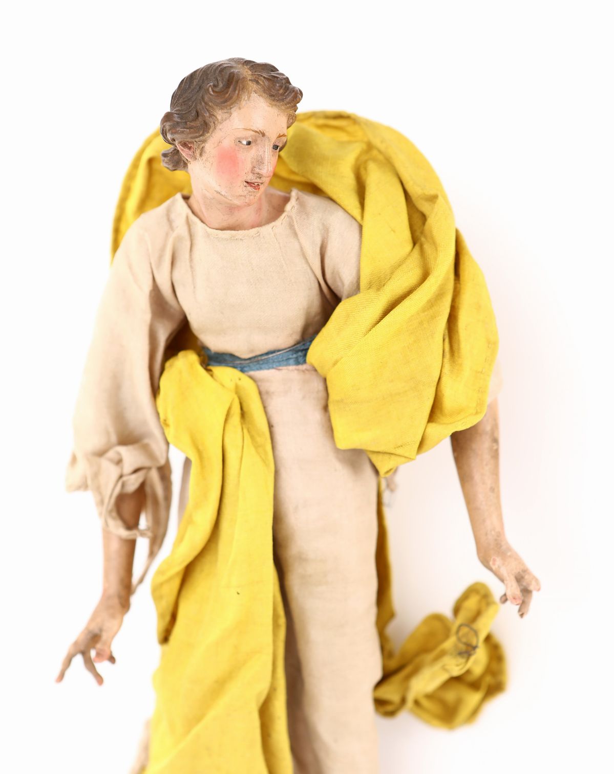 Angelo con Bocca Socchiusa e Svolazzi Gialli