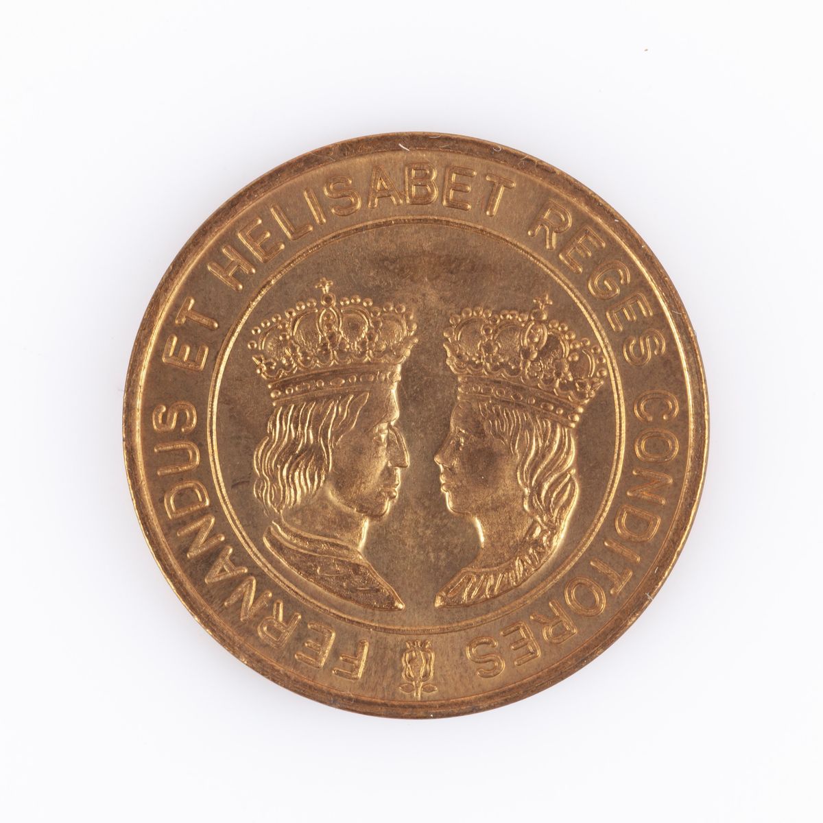 Medaglia in Metallo V° Centenario Santa Fè 1491-1991 Coniata per la X Esposizione Granada 1982-19...