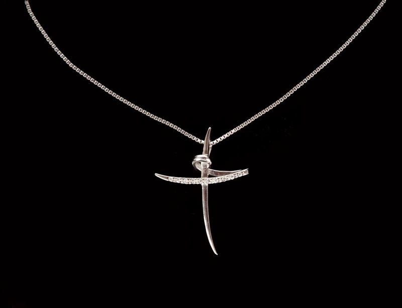 Pendente a Croce in Argento