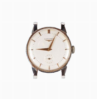 Longines - Orologio da Polso a Carica Manuale da Uomo in Acciaio. Anni '50