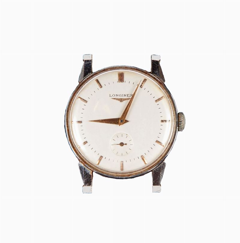 Longines - Orologio da Polso a Carica Manuale da Uomo in Acciaio. Anni '50
