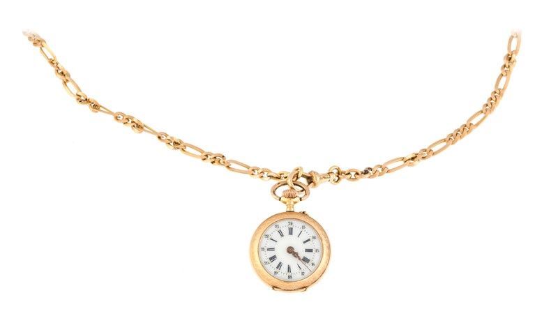 Orologio da Donna con Catena Oro Giallo