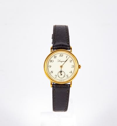 Longines Charleston - Orologio da Polso al Quarzo da Donna in Acciaio e Metallo Placcato in Oro G...