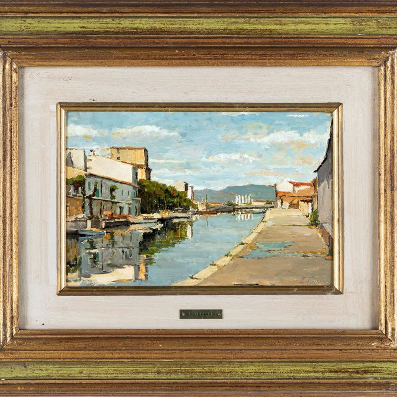 E. Ferrari - Il Canale Burlamacca a Viareggio