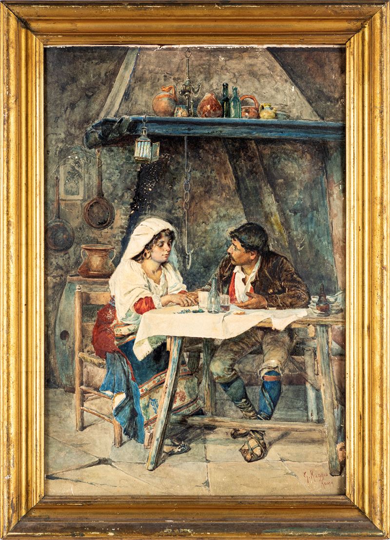Giuseppe Raggio - Intimità Domestica (costumi Ciociari)