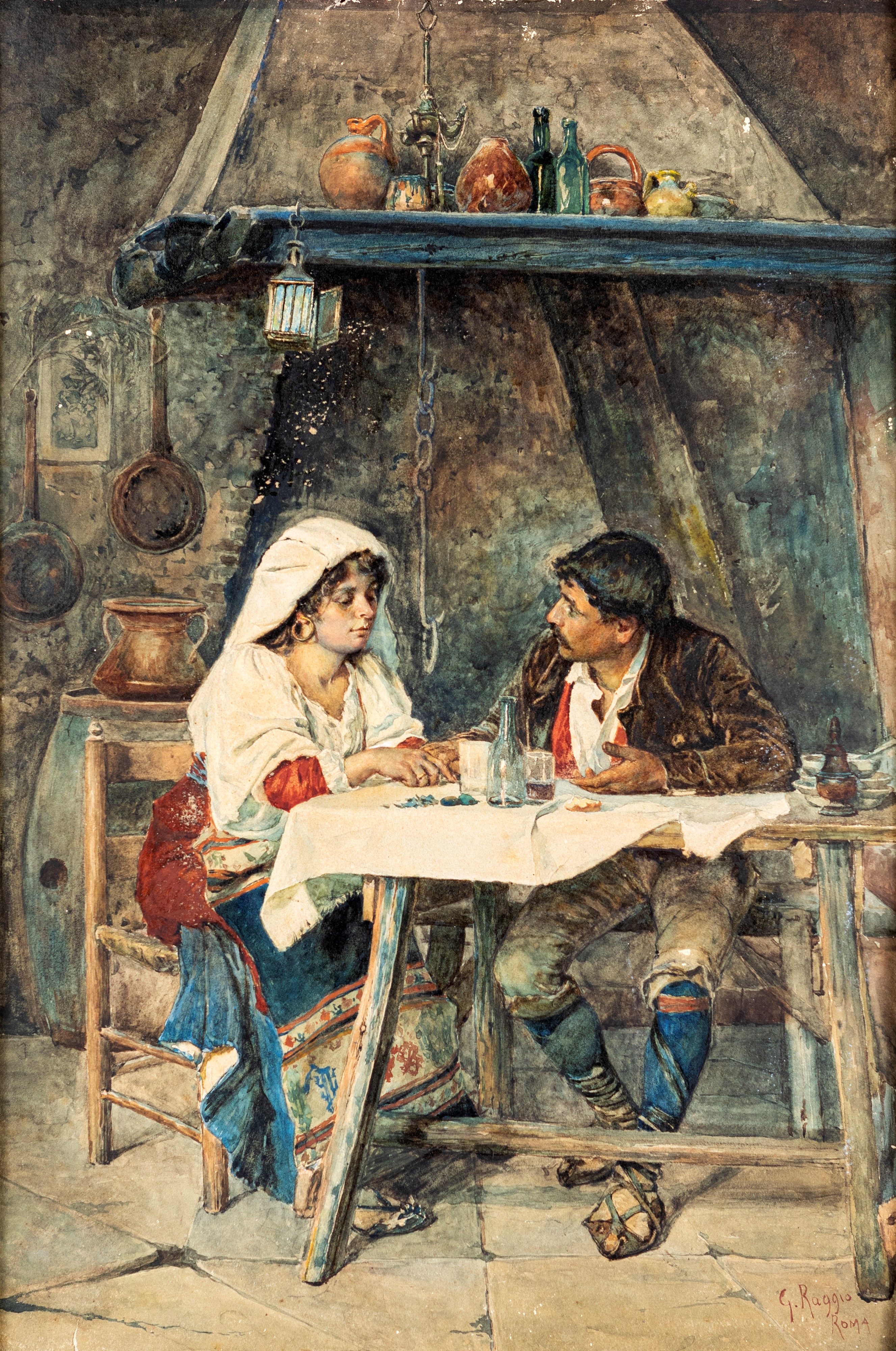 Giuseppe Raggio - Intimità Domestica (costumi Ciociari)