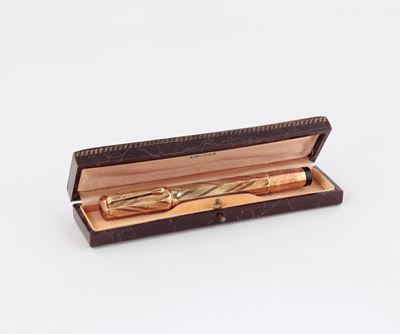 Waterman Ideal - Penna Stilografica Vintage Anni '30 Laminata in Oro 18 Kt