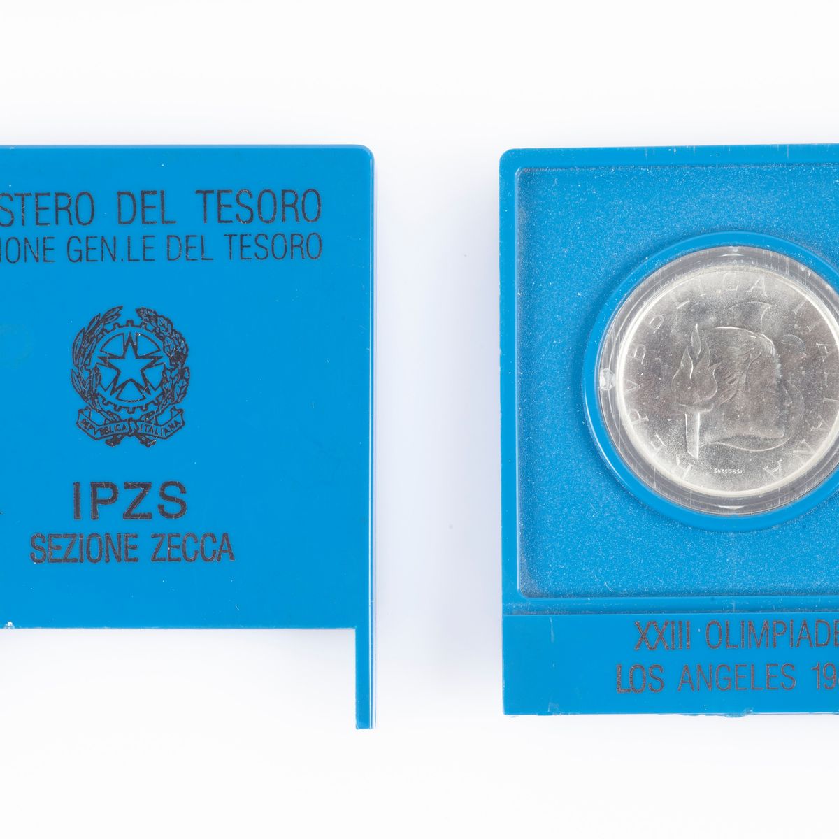 Lotto: 500 Lire Olimpiade Los Angeles 1984 Repubblica Italiana; Fermasoldi in Argento 800/000