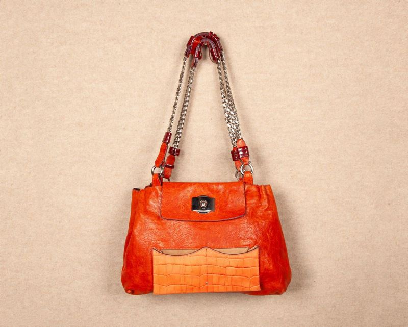 Chloe' Borsa in Pelle con Catene