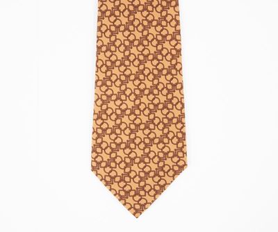 Hermes - Cravatta Fantasia Crema