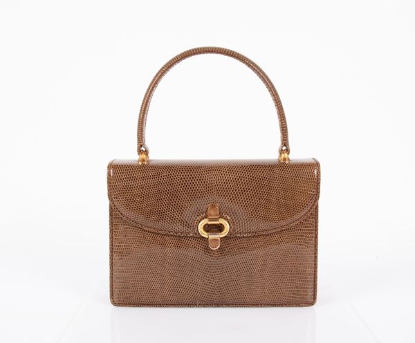 GUCCI - BORSA VINTAGE ANNI '70 IN PELLE MARRONE