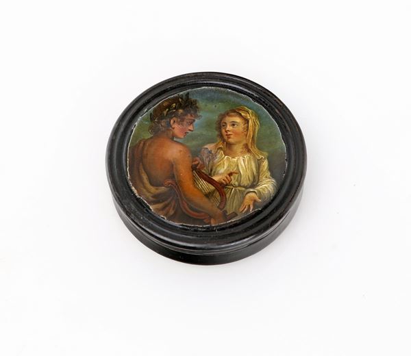 Tabacchiera in legno, XIX secolo