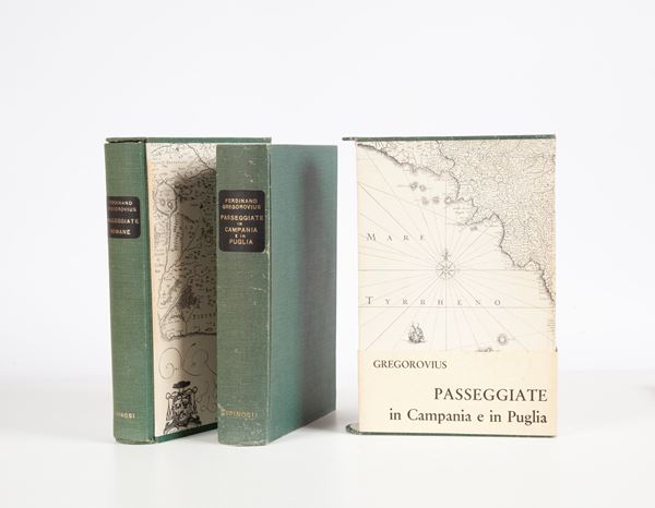 Ferdinand Gregorovius - Passeggiate Romane; Passeggiate in Campania e in Puglia (2 Volumi con incisioni originali)