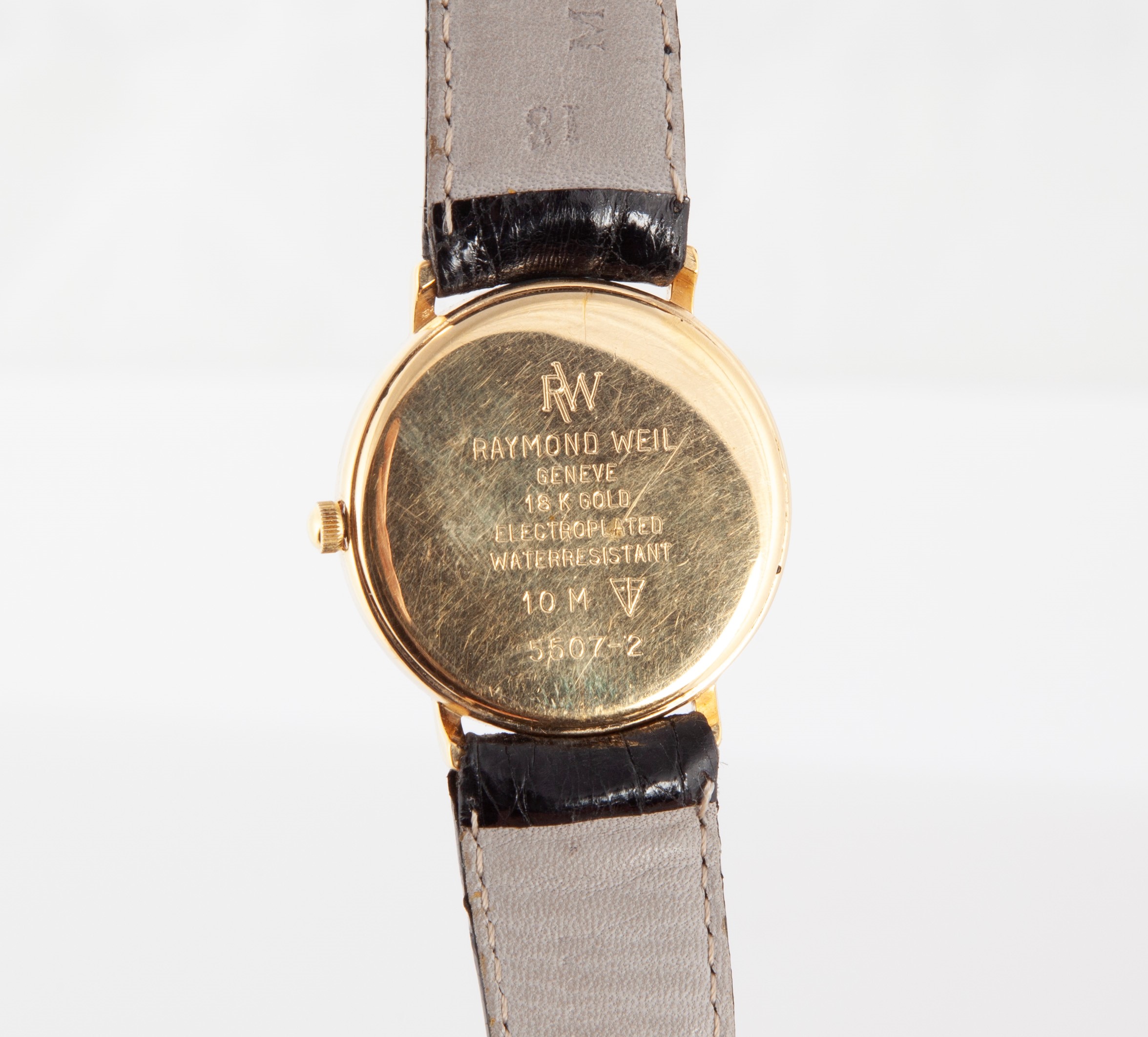Raymond Weil - Orologio da Polso al Quarzo da Uomo in Metallo Placcato in Oro Giallo 18 Kt. con M...