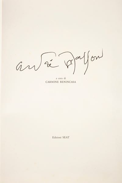 André Masson. a Cura di Carmine Benincasa con Testi di Jean-paul Sartre e Carmine Benincasa