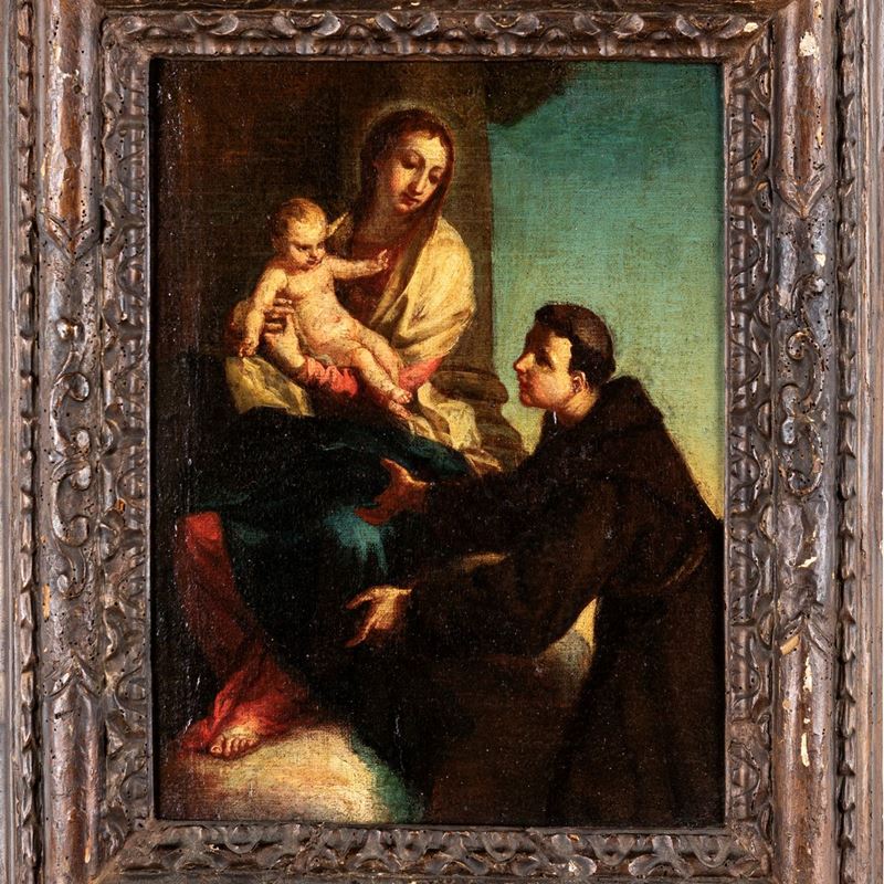 Andrea Sacchi - Madonna Col Bambino e Sant'antonio