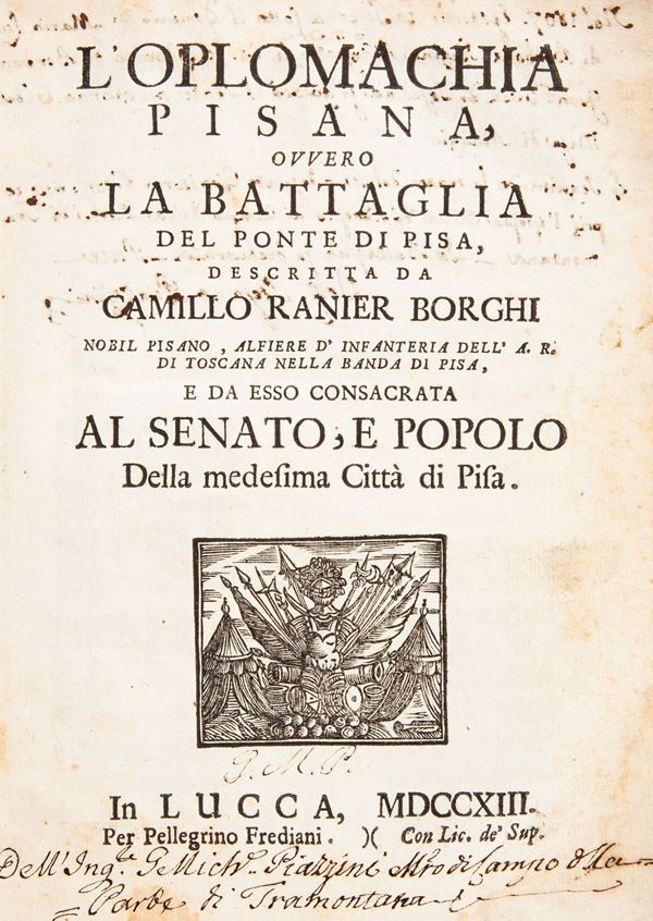 Camillo Ranieri Borghi - L'Oplomachia Pisana ovvero La Battaglia del Ponte di Pisa