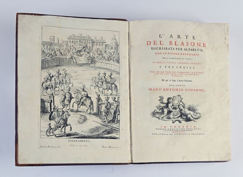 Marc'Antonio Ginanni - L'Arte del Blasone Dichiarata per Alfabeto Con le Figure Necessarie per la...