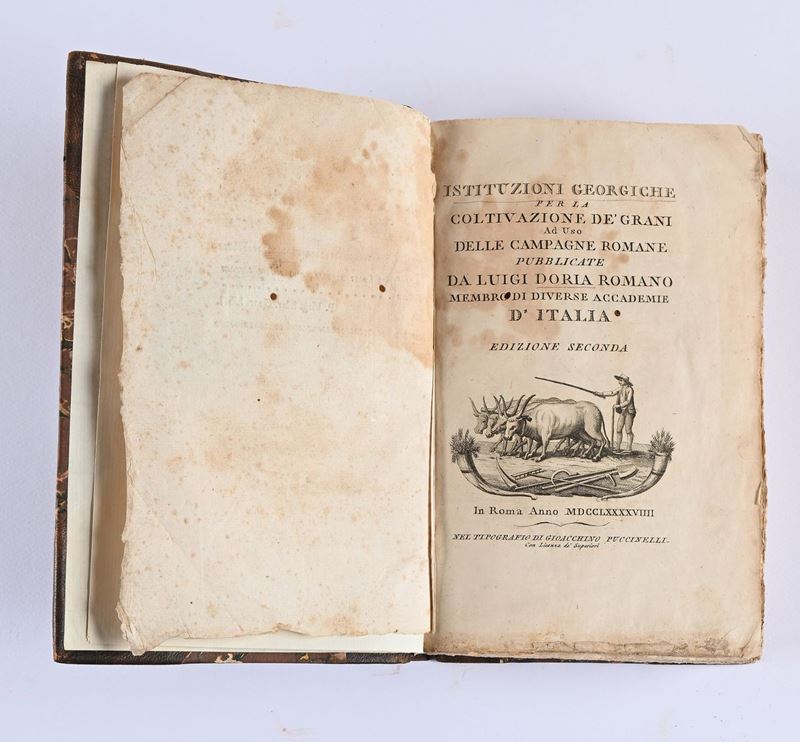Luigi Doria - Istituzioni georgiche per la coltivazione de' grani ad uso delle campagne romane. E...