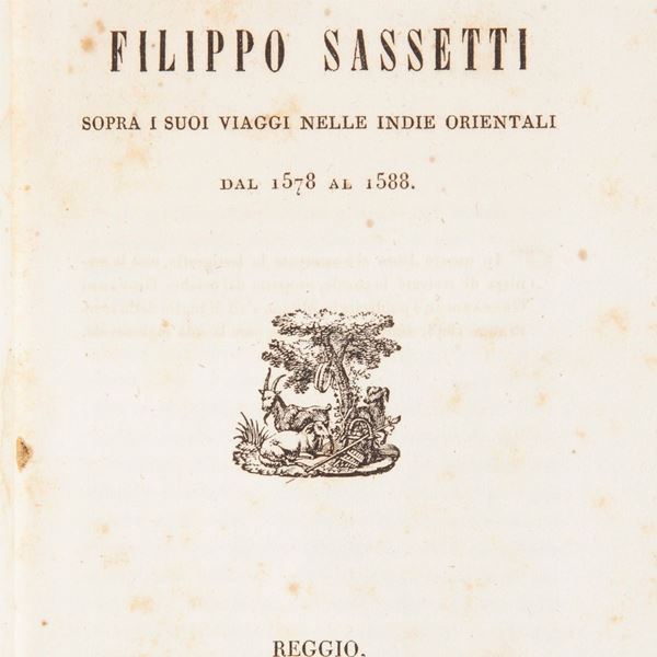 Filippo Sassetti - Lettere di Filippo Sassetti sopra i suoi viaggi nelle indie orientali. Dal 1578 al 1588