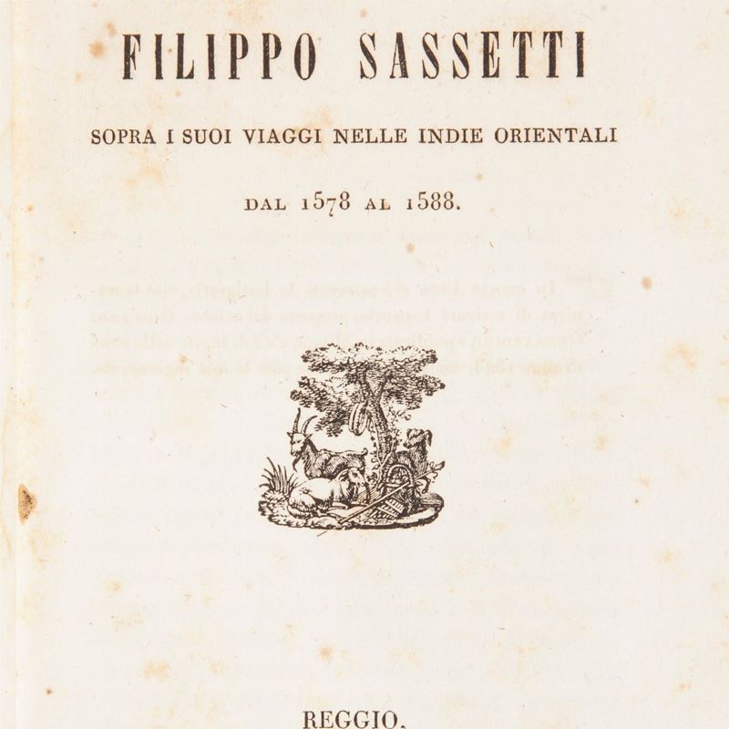 Filippo Sassetti - Lettere di Filippo Sassetti Sopra i Suoi Viaggi nelle Indie Orientali. dal 157...