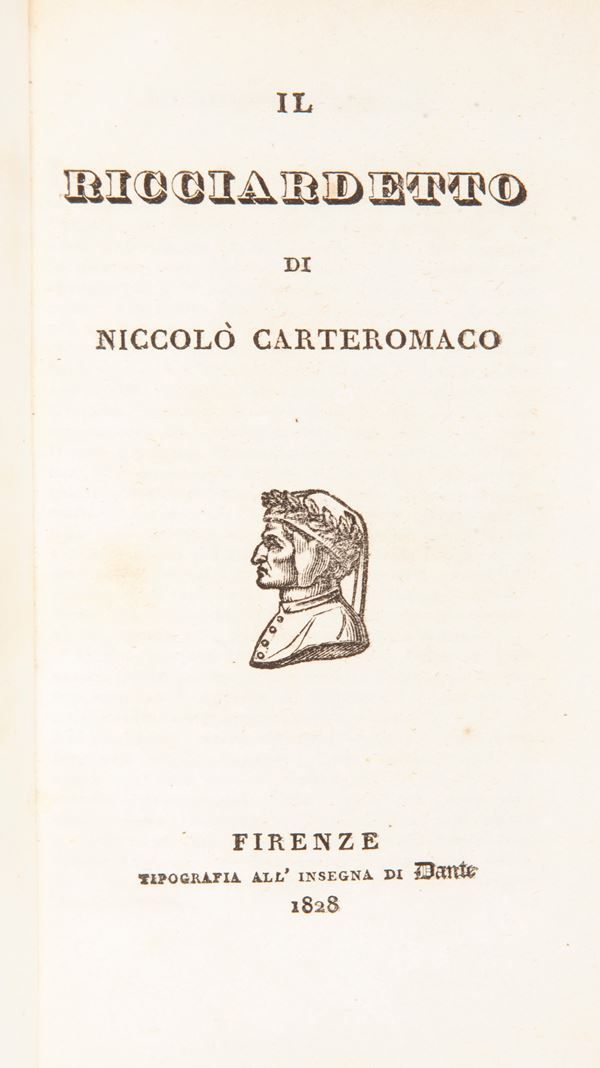 Niccolò Forteguerri - Ricciardetto di Niccolò Carteromaco