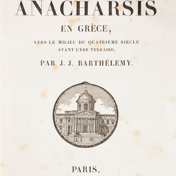 Jean-Jacques Barthelemy - Voyage du jeune Anacharsis en Grèce vers le milieu du quatrième siècle de l'ère vulgaire