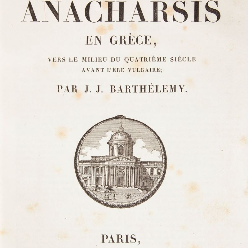 Jean-jacques Barthelemy - Voyage Du Jeune Anacharsis En Grèce Vers le Milieu Du Quatrième Siècle ...