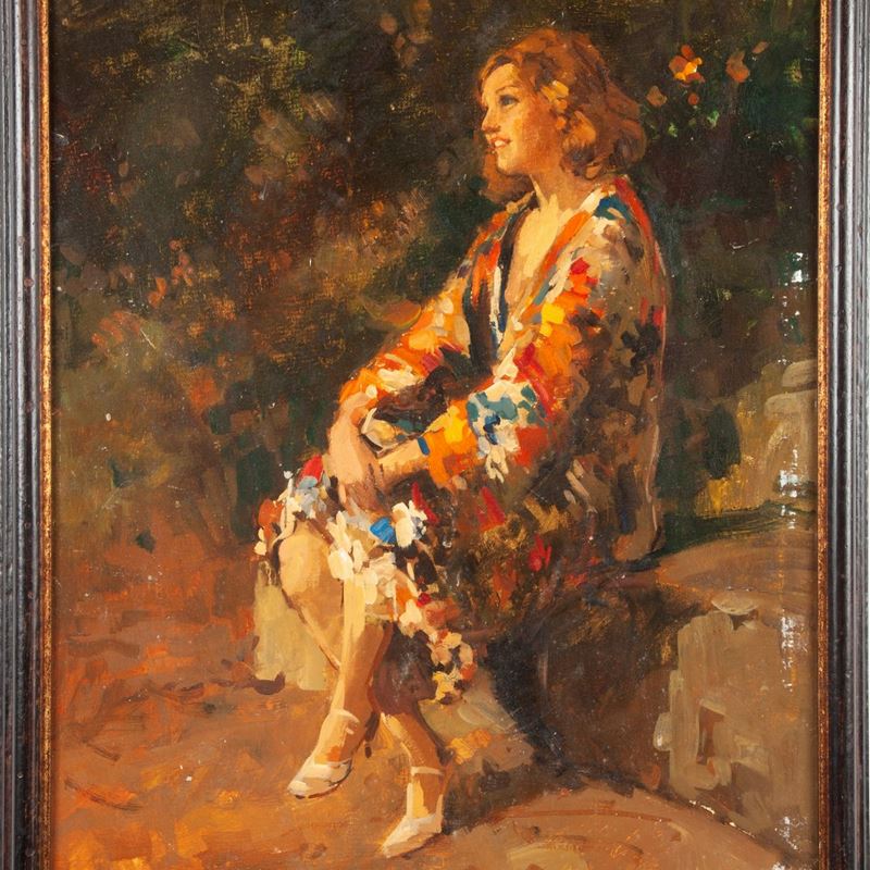 Vincenzo Irolli - Fanciulla Seduta