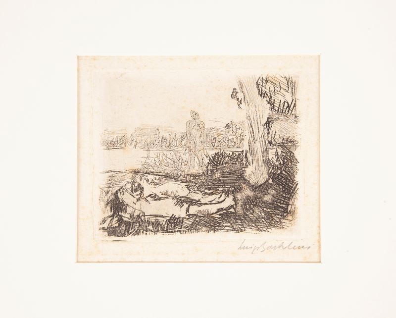 Luigi Bartolini - Borghesi in Riva al Fiume