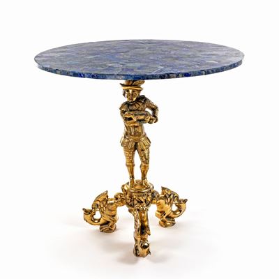 Tavolo da Centro in Bronzo Dorato