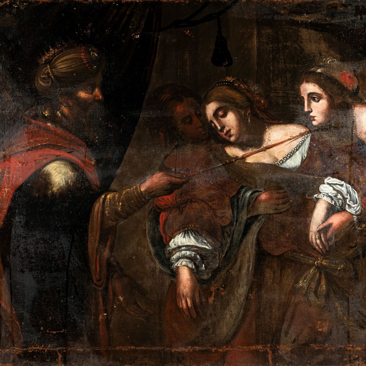 Scuola Italiana del XVI Secolo - Giaele e Sisara; Ester Sviene Dinanzi Ad Assuero