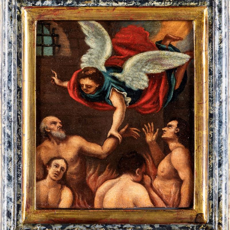 Scuola Bolognese del XVII Secolo - San Michele Arcangelo e i Dannati