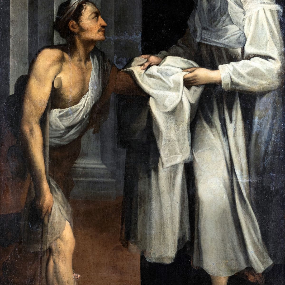 Scuola Romana del XVIII Secolo - Santa Barbara con lo Zoppo