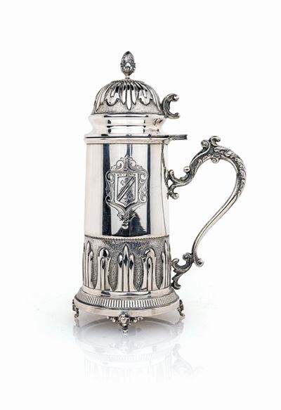 Tankard in Argento, Milano 1950 Ca.