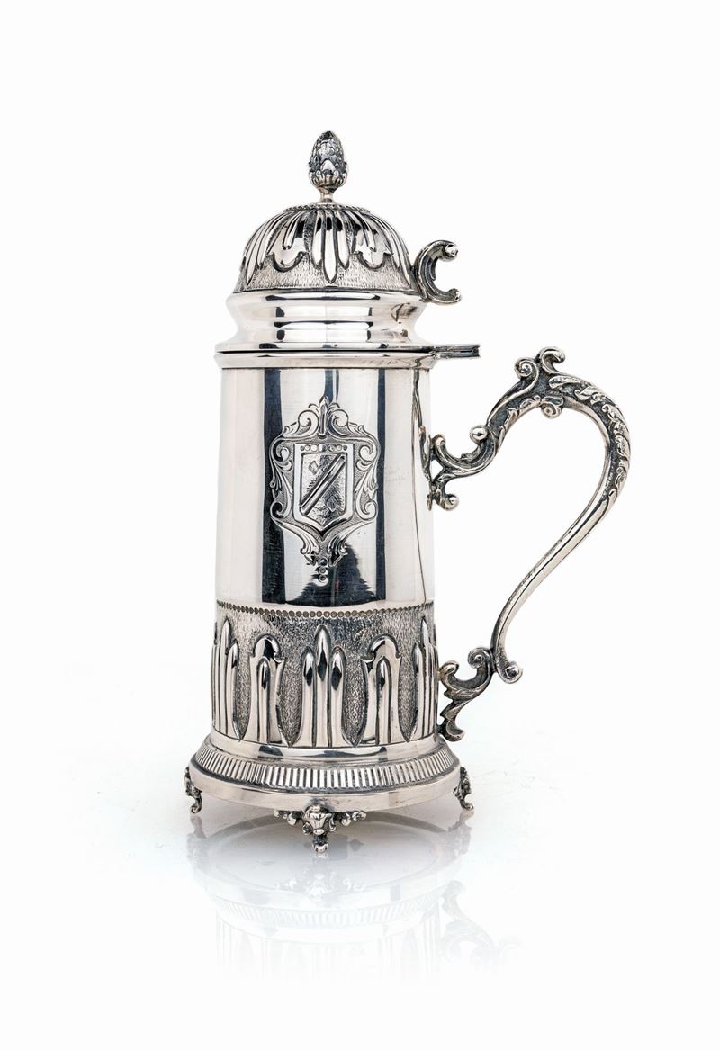 Tankard in Argento, Milano 1950 Ca.