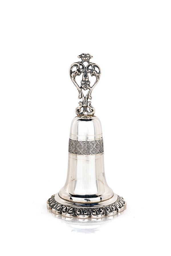 Campanella in argento 800, 1920/30 ca.  - Asta Argenti Antichi e da Collezione - Casa d'Aste Arcadia