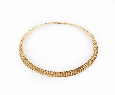 Collana Girocollo in Oro a Maglia